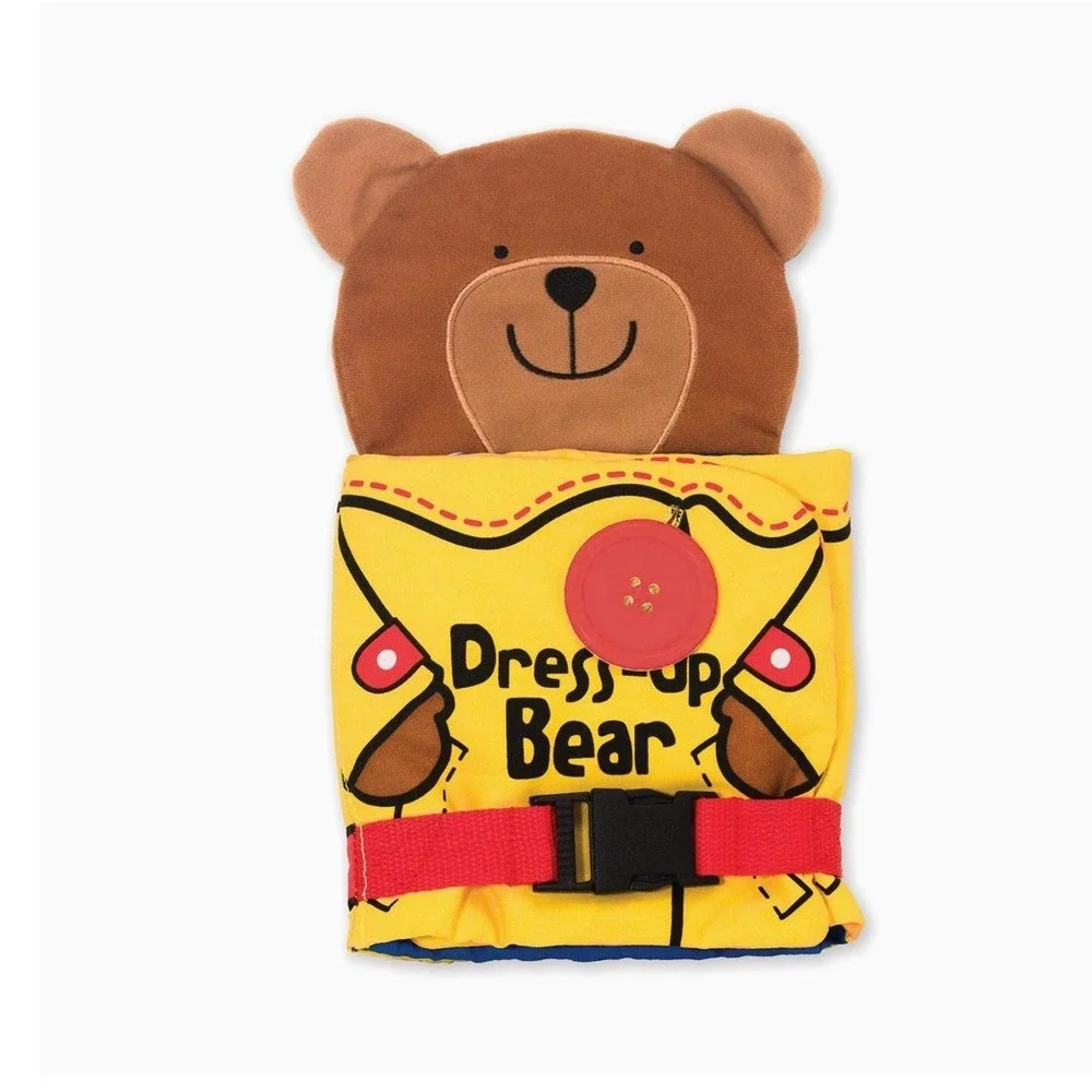 Melissa & Doug Dress-Up Bear Cloth Activity Book Toddler Quiet Book